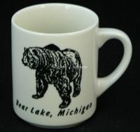 BEAR LAKE MICHIGAN Coffee Mug RARE